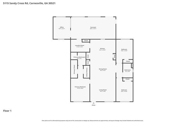 5115 Sandy Cross Road, Carnesville, GA 30521