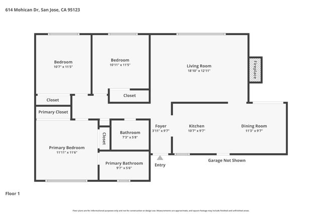 614 Mohican Drive, San Jose, CA 95123