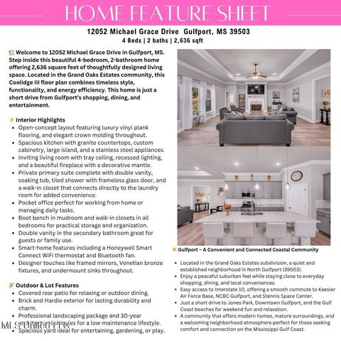 12052 Michael Grace Drive, Gulfport, MS 39503
