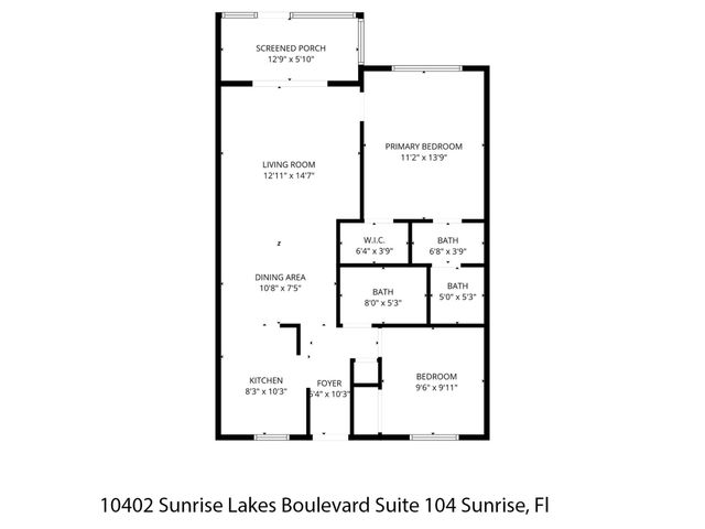10402 Sunrise Lakes Blvd 104, Sunrise, FL 33322