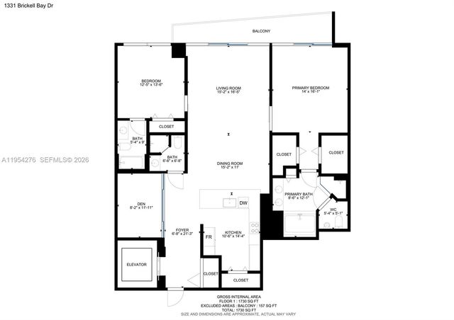 1331 Brickell Bay Dr 1703, Miami, FL 33131