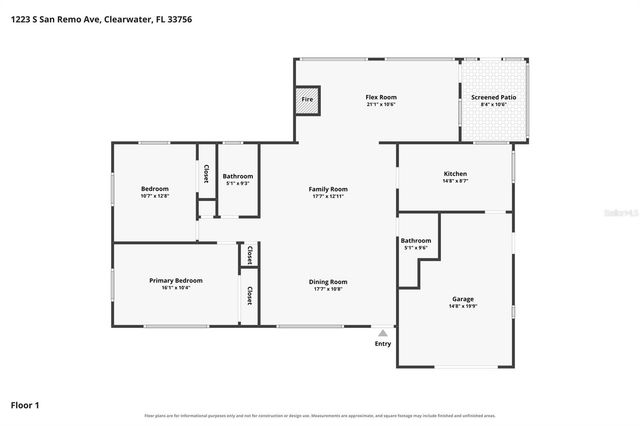 1223 S SAN REMO AVENUE, Clearwater, FL 33756