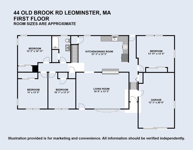 44 Old Brook Rd, Leominster, MA 01453