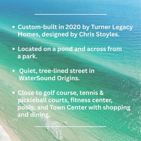 55 Seastone Court, Inlet Beach, FL 32461