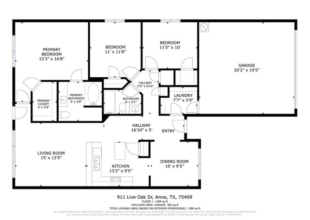 911 Live Oak Drive, Anna, TX 75409