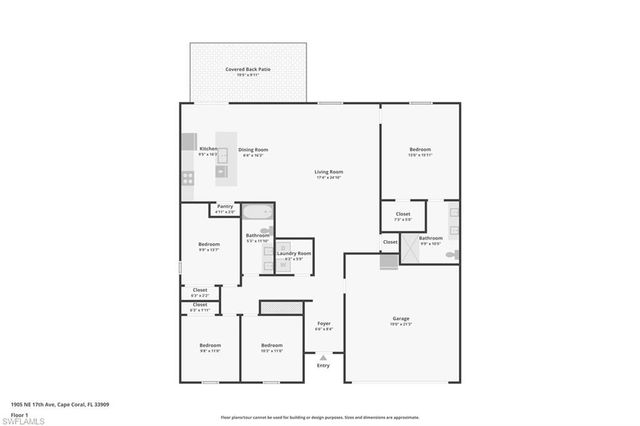 1905 NE 17th AVE, Cape Coral, FL 33909