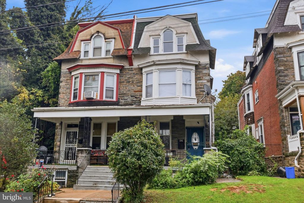 34 E MOUNT PLEASANT AVE, Philadelphia, PA 19119 — exterior