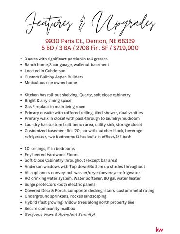 9930 Paris Court, Lincoln, NE 68339