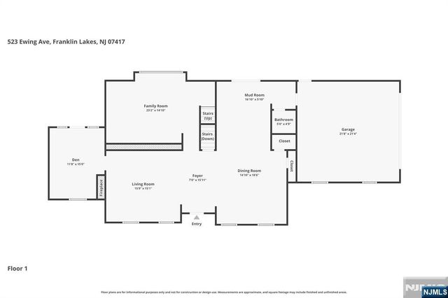523 Ewing Avenue, Franklin Lakes, NJ 07417