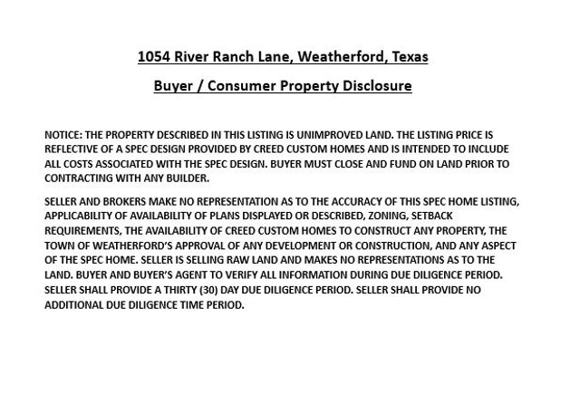 1054 River Ranch Lane, Weatherford, TX 76087