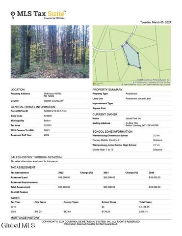 352 Dickinson Hill Road, Bolton, NY 12824