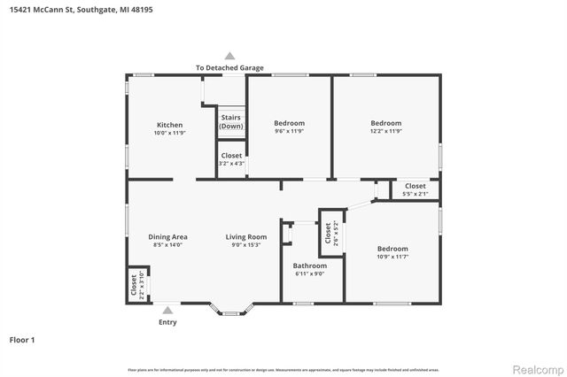 15421 McCann Street, Southgate, MI 48195
