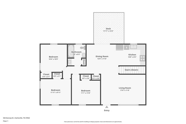 504 Kenney Dr, Clarksville, TN 37042