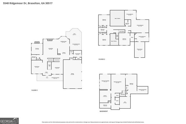 5548 Ridgemoor Drive, Braselton, GA 30517