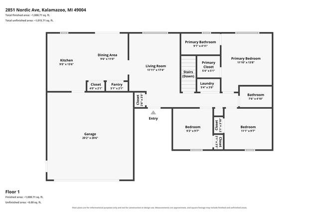 2851 Nordic Avenue, Kalamazoo, MI 49004