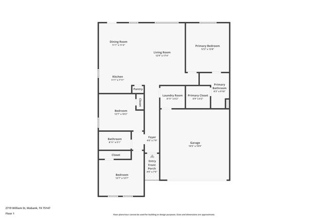 2719 William Street, Mabank, TX 75147