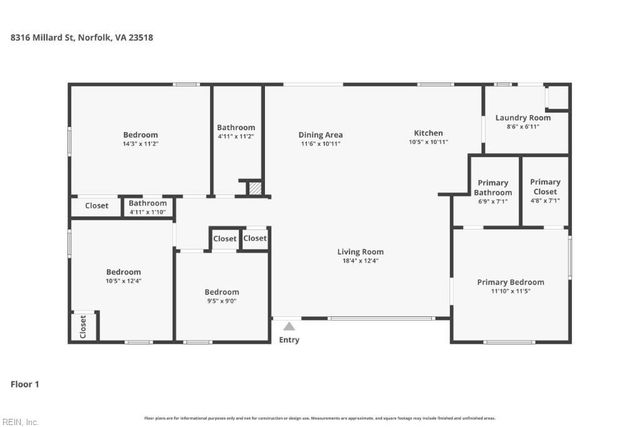 8316 Millard ST, Norfolk, VA 23518
