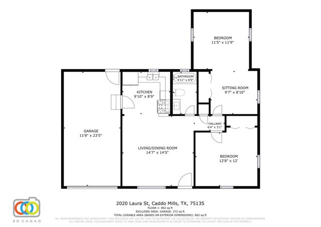 2020 Laura Street, Caddo Mills, TX 75135