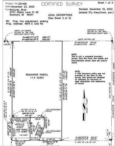 4816 Cole Road, Fenwick, MI 48834