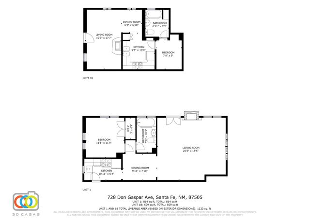 728 Don Gaspar Avenue 1A & 1B, Santa Fe, NM 87505