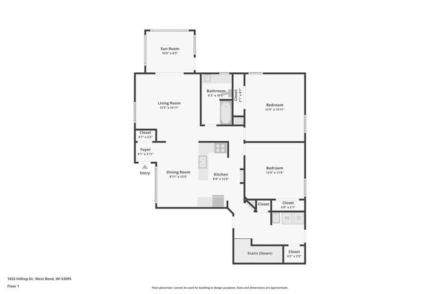 1833 Hilltop DRIVE, West Bend, WI 53095