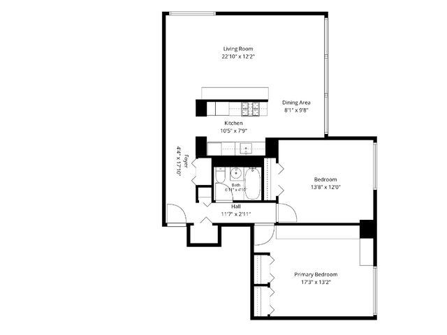 170 Park Row Apt 18B, New York City, NY 10038