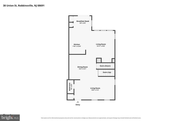 38 UNION ST, Robbinsville, NJ 08691