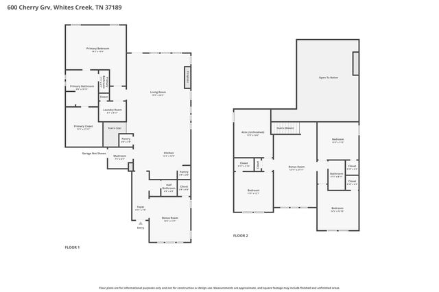 600 Cherry Grove Pt, Whites Creek, TN 37189