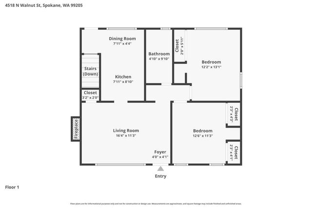 4518 N WALNUT St, Spokane, WA 99205