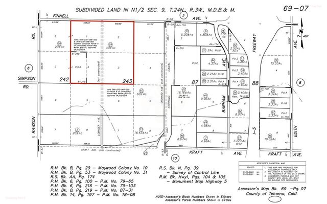 22085 FINNELL, Corning, CA 96021