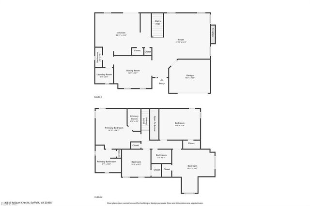 6415 Pelican CRES N, Suffolk, VA 23435