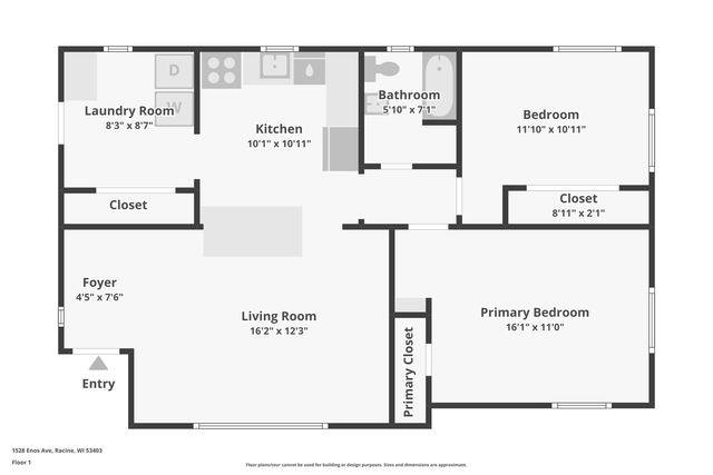 1528 Enos AVENUE, Mount Pleasant, WI 53403