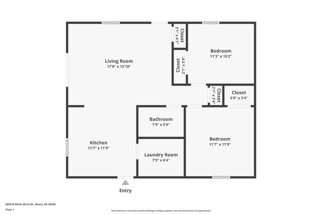 2058 N White Birch Drive, Mears, MI 49436