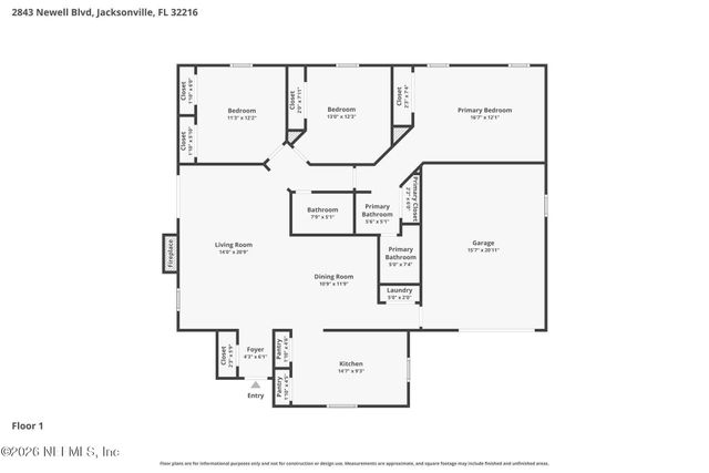 2843 NEWELL Boulevard, Jacksonville, FL 32216