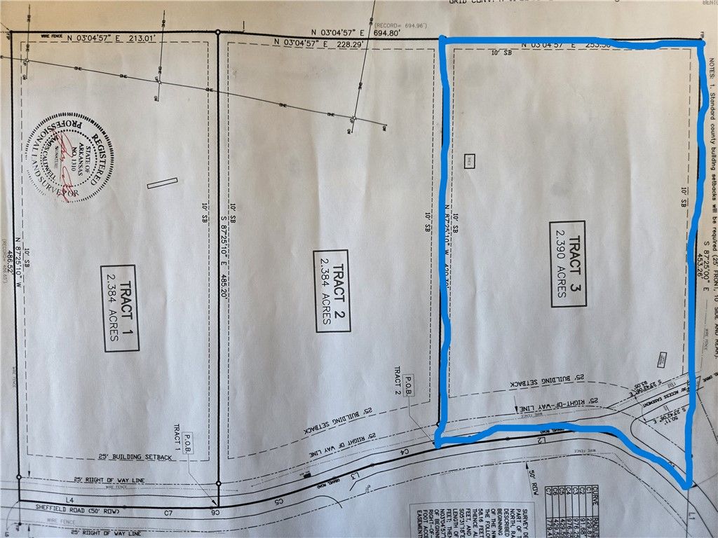 Tract 3 Sheffield Road, Siloam Springs, AR 72761