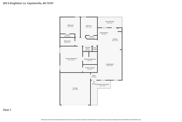 893 S Kingfisher Lane, Fayetteville, AR 72701