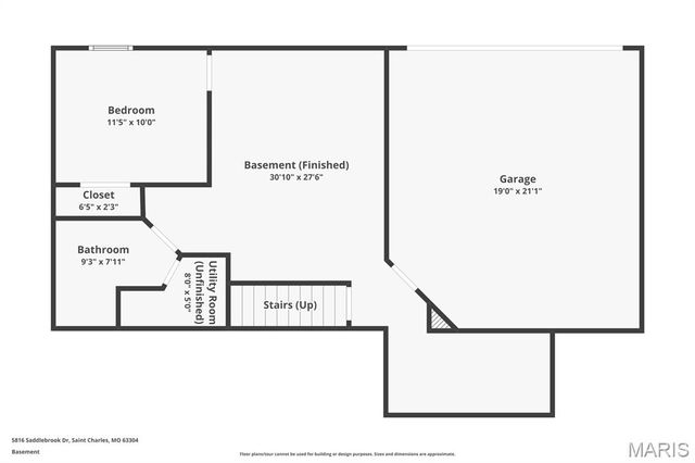 5816 Saddlebrook Drive, Unincorporated, MO 63304