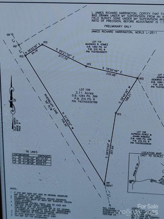 Lot 109 Riverbluff Lane, Lilesville, NC 28091