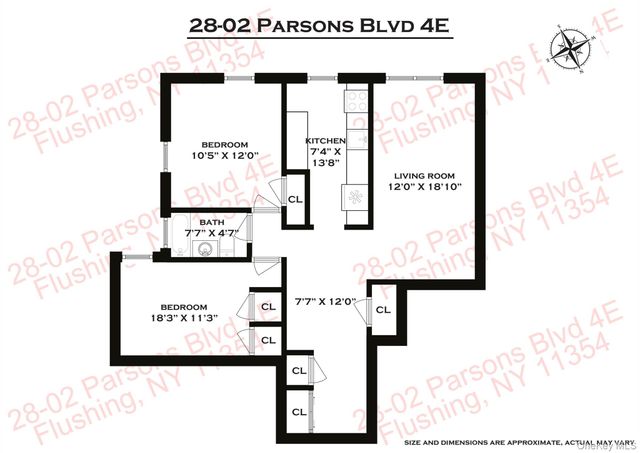 28-02 Parsons Boulevard 4E, Flushing, NY 11354