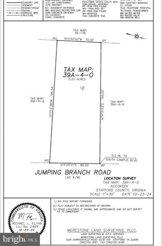 0 JUMPING BRANCH RD, Stafford, VA 22554