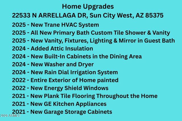 22533 N ARRELLAGA Drive, Sun City West, AZ 85375
