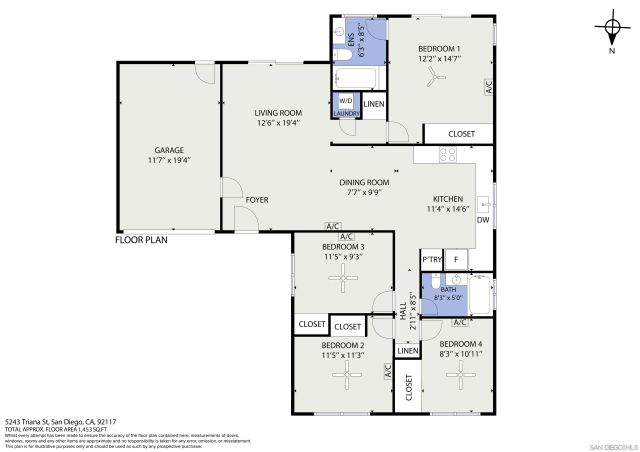 5243 Triana St, San Diego, CA 92117