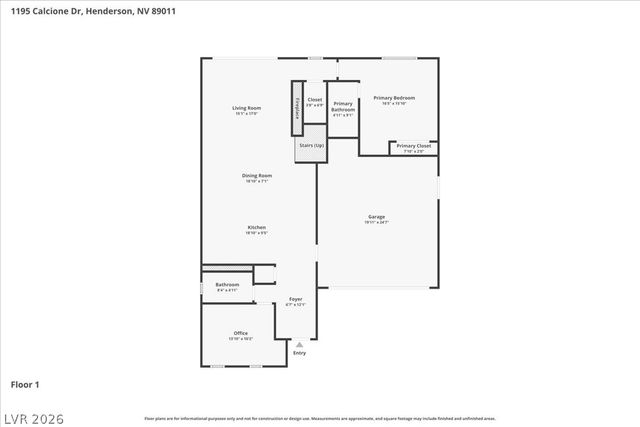 1195 Calcione Drive, Henderson, NV 89011