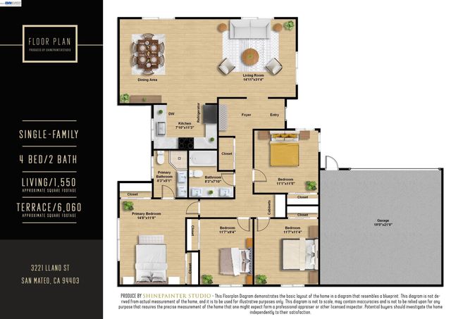 3221 Llano St, San Mateo, CA 94403