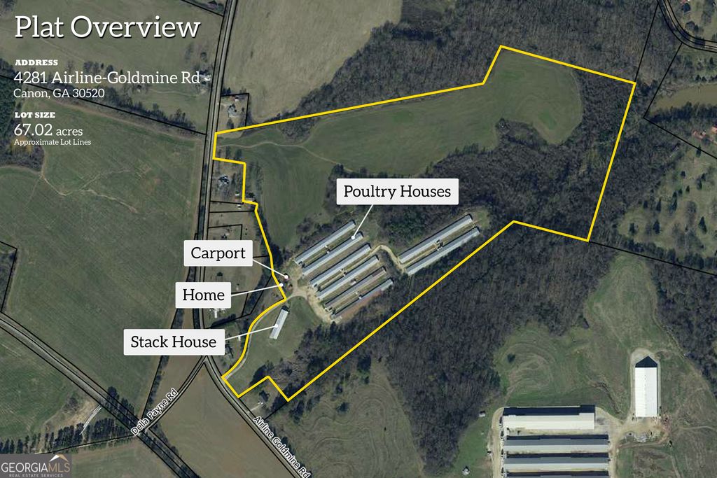 4281 Airline Goldmine Road, Canon, GA 30520 — exterior