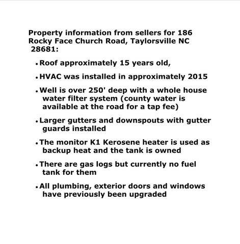 186 Rocky Face Church Road, Taylorsville, NC 28681