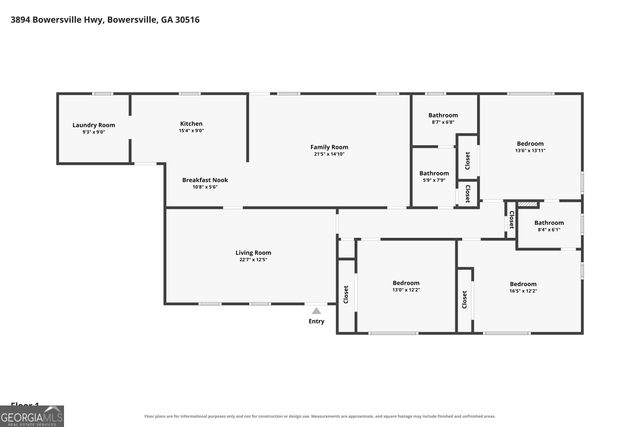 3894 Bowersville Highway, Bowersville, GA 30516
