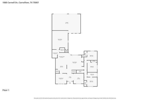 1060 Cornell Drive, Carrollton, TX 75007