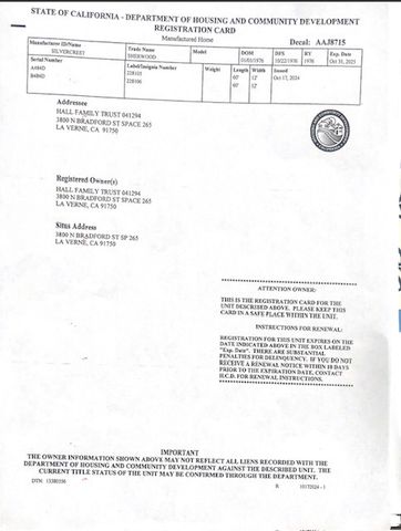 3800 Bradford Street 265, La Verne, CA 91750