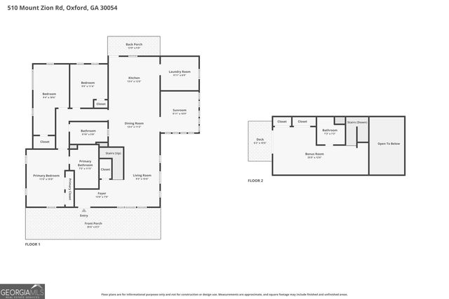 510 Mount Zion Road, Oxford, GA 30054